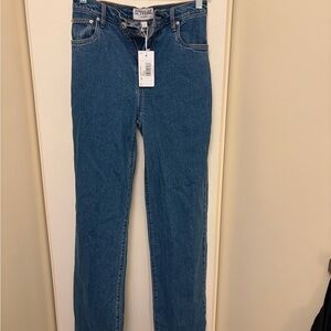 Derek lam 10 Crosby High-Rise Straight Leg Jeans - Pacific